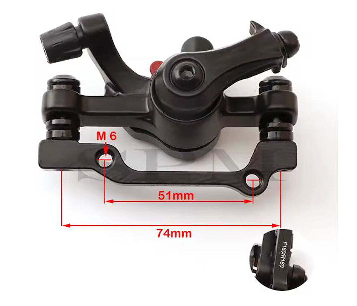 Bisiklet Mekanik Ön Fren Kaliperi Evo