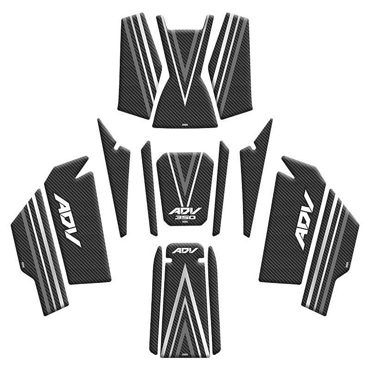 Honda Adv 350 2023-2025 Uyumlu Tank Pad Set 002