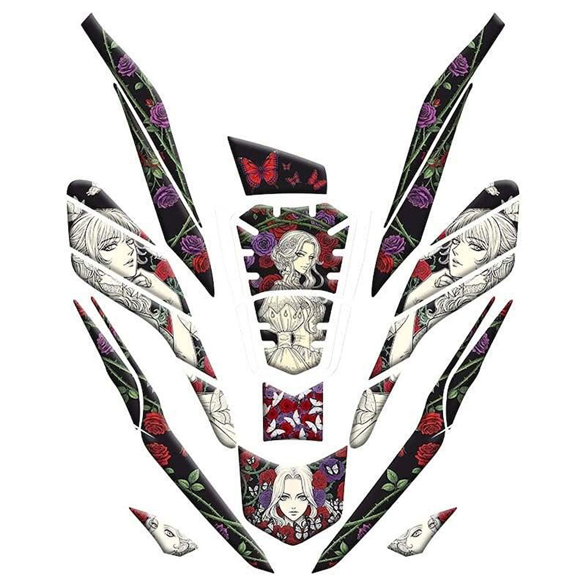 Honda Pcx 2021 - 2024 Uyumlu Tank Pad Set 013