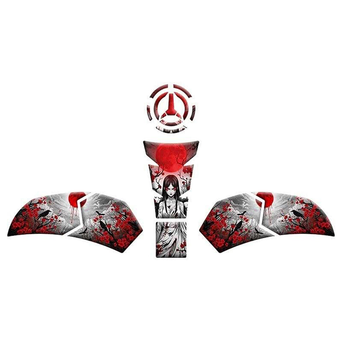 Rks Srk 125 R 2023 - 2025 Uyumlu Tank Pad Set 005