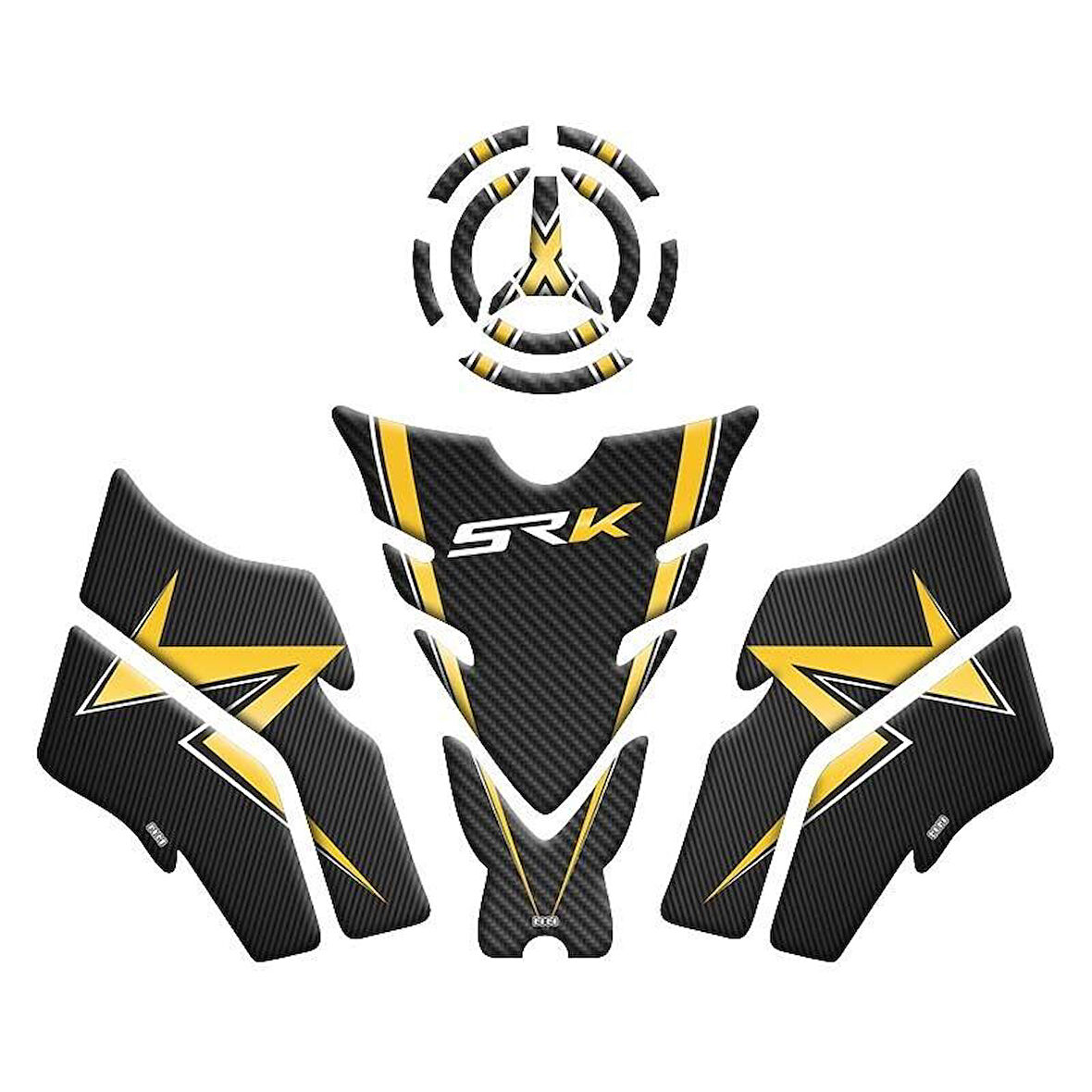 Rks Srk 125 S 2024 - 2025 Uyumlu Tank Pad Set 004