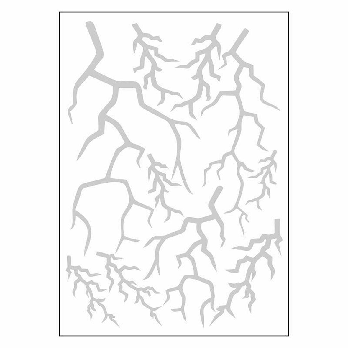 A4 Sticker 131 Tek Paket Çoklu Şimşek Beyaz