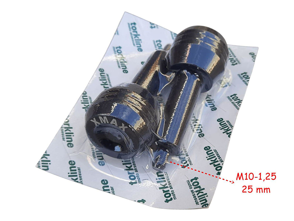 Yamaha Xmax 250 Egzoz Koruma Takozu Alüminyum Siyah 2 Li