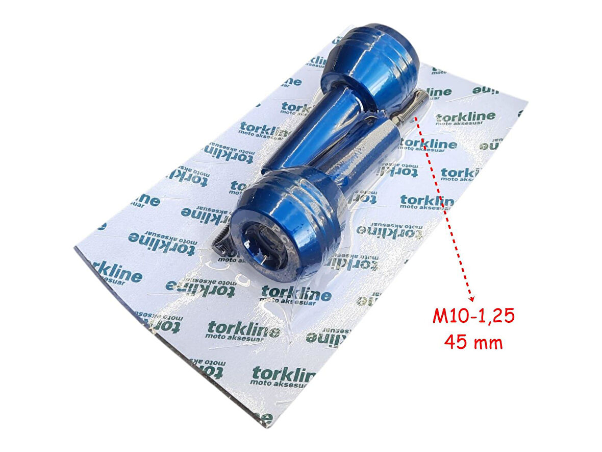 Honda Pcx Egzoz Koruma Takozu Alüminyum Mavi 2 Li