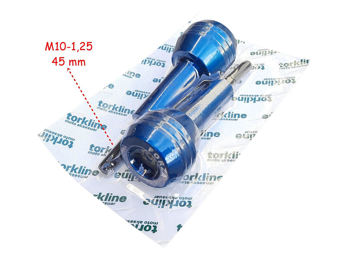 Honda Forza Egzoz Koruma Takozu Alüminyum Mavi 2 Li