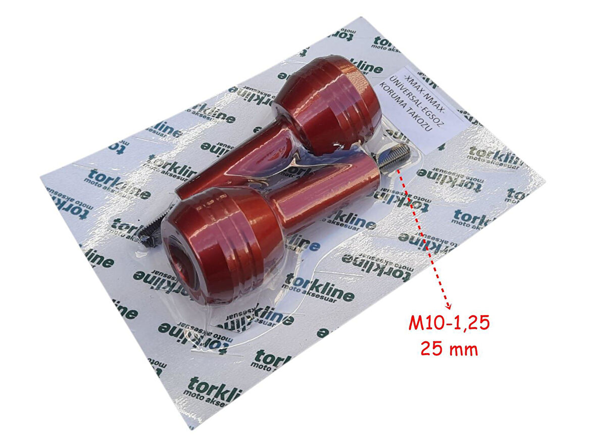 Egzoz Koruma Takozu Alüminyum 25 Mm Kırmızı 2 Li