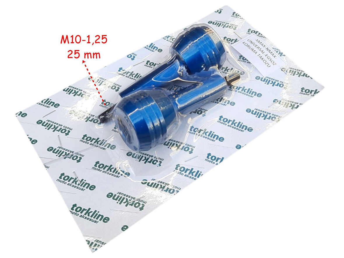 Egzoz Koruma Takozu Alüminyum 25 Mm Mavi 2 Li