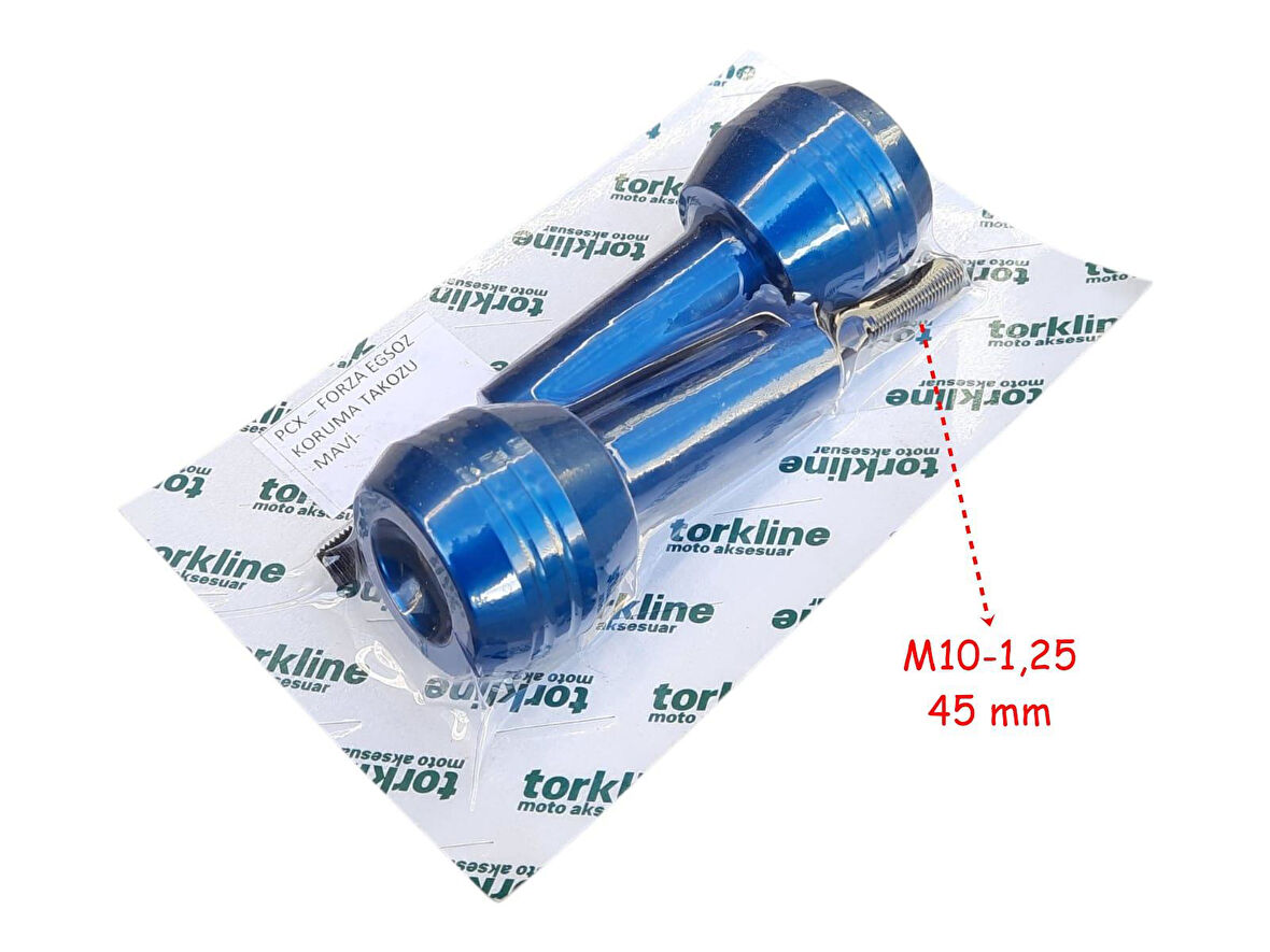 Egzoz Koruma Takozu Alüminyum 45 Mm Mavi 2 Li