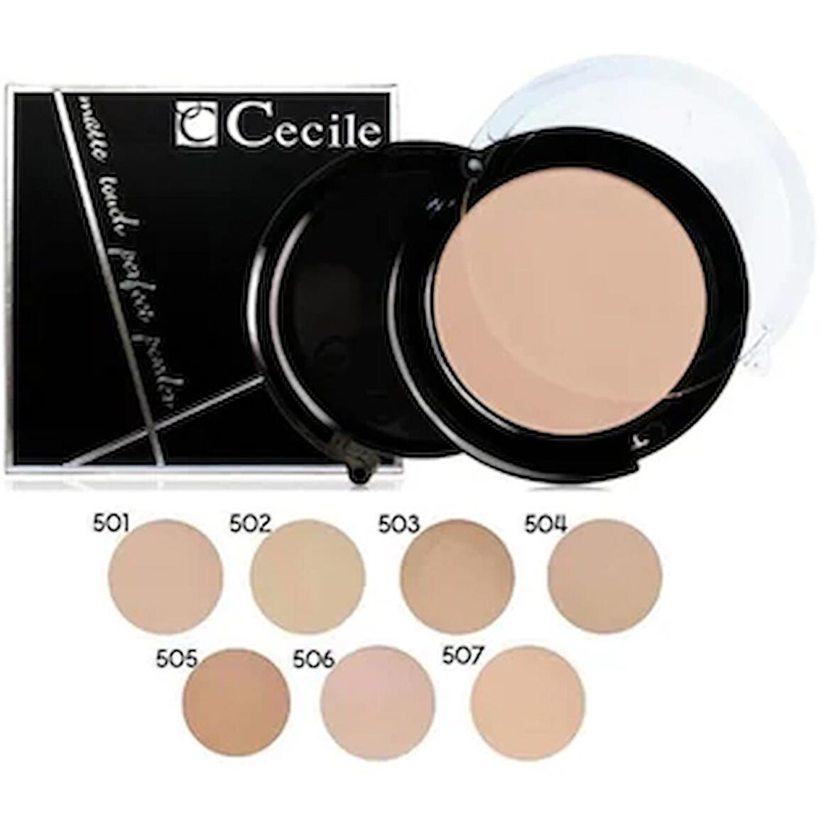 Cecile Suya Dayanıklı Mat Pudra Soft Sand 504