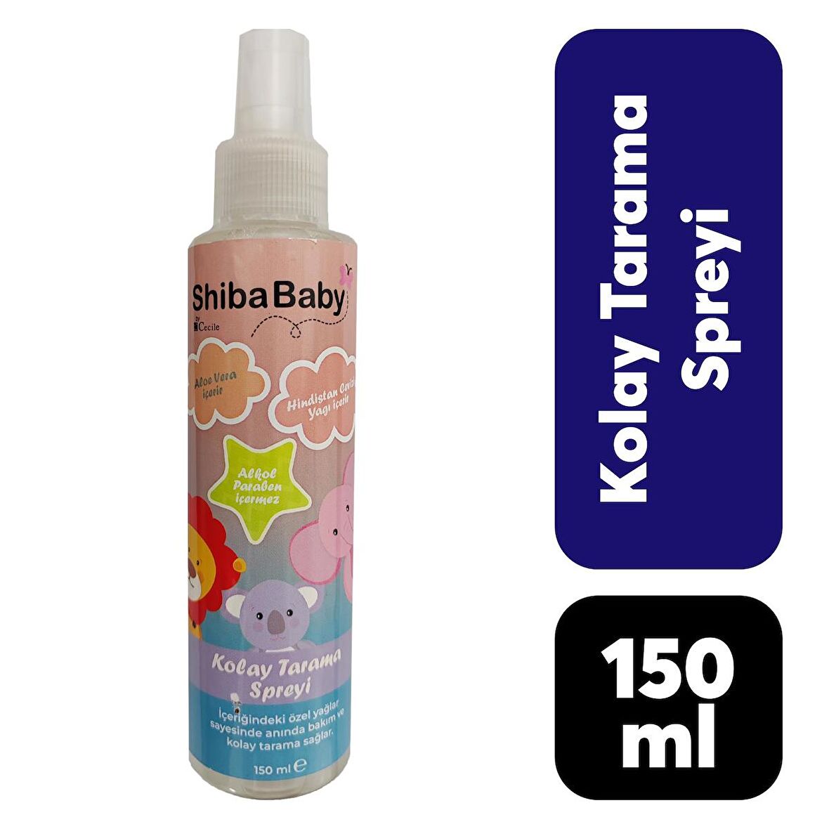 Kolay Tarama Sprey Cecile 150 ml Shiba Baby Fil