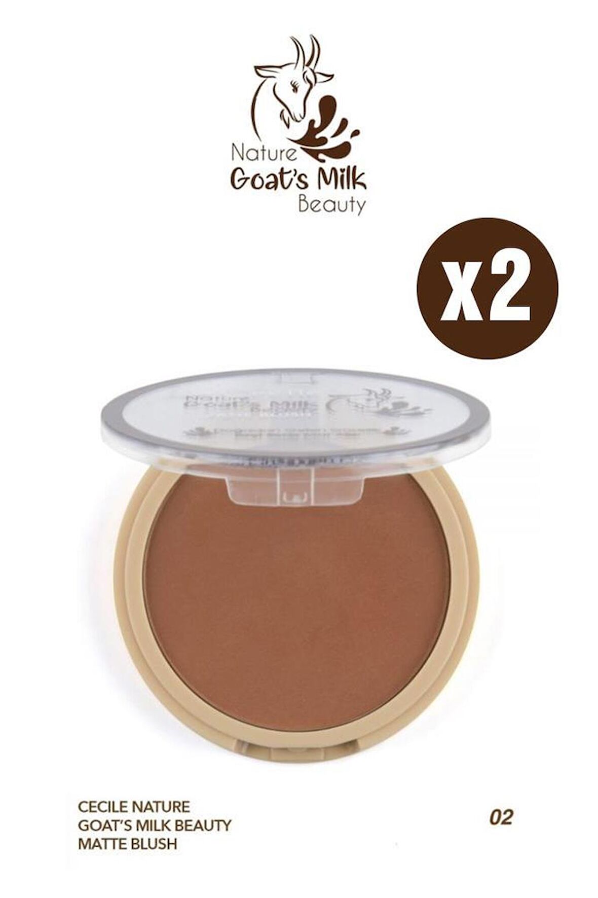 Cecile Keçi Sütlü Matte Blush 02 İkili Set