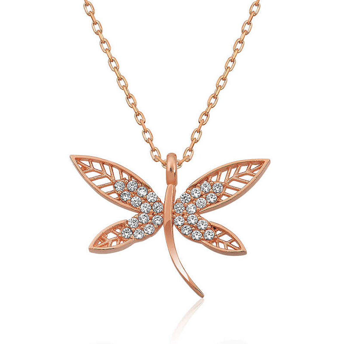 Gümüş Yusufçuk Kadın Kolye