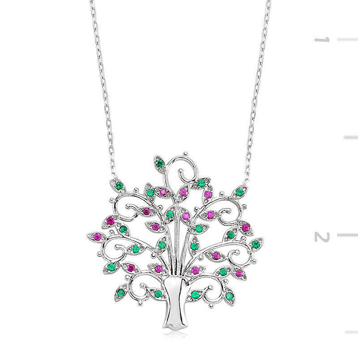 Gümüş Hayat Ağacı Kadın Kolye
