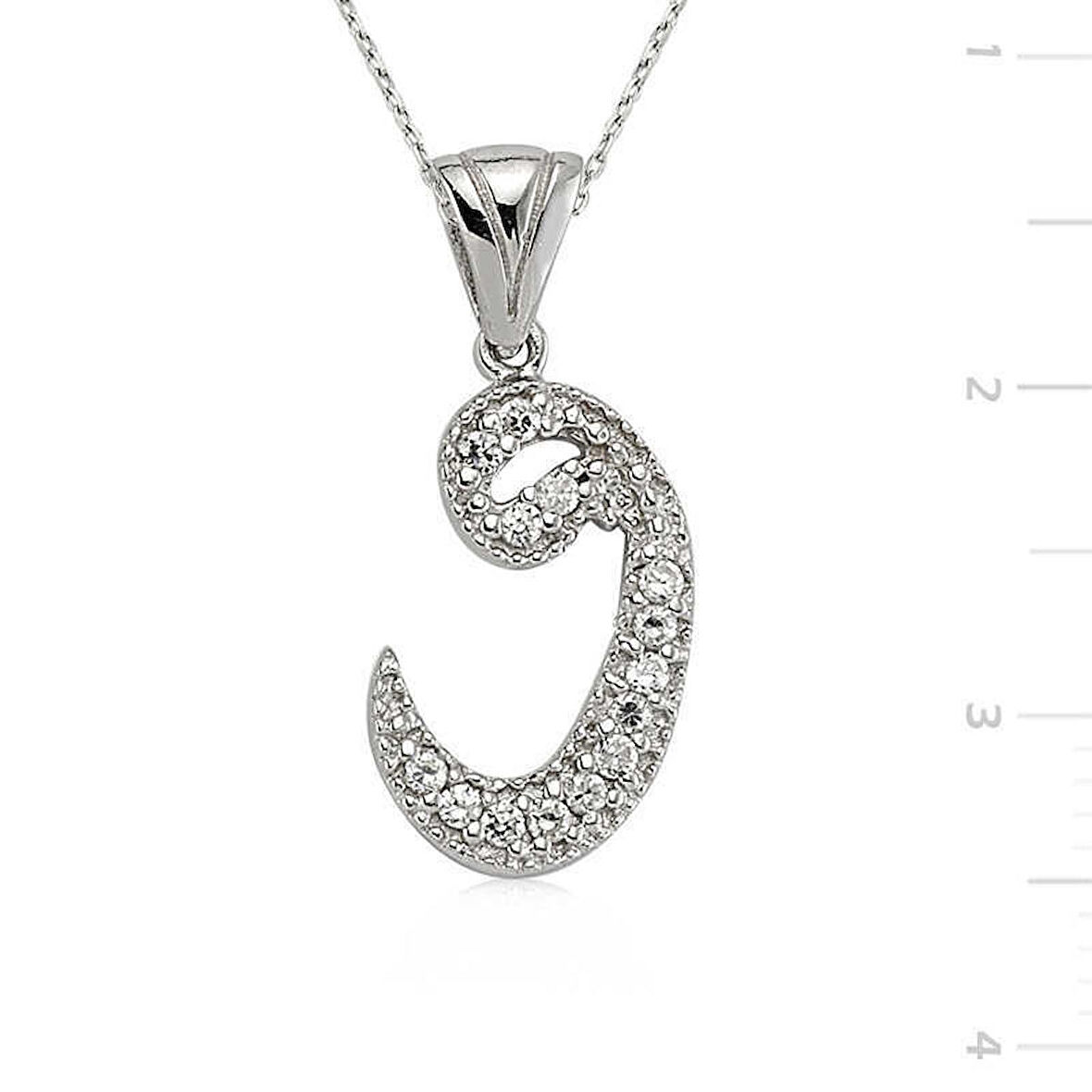 Gümüş Kadın Vav Kolye