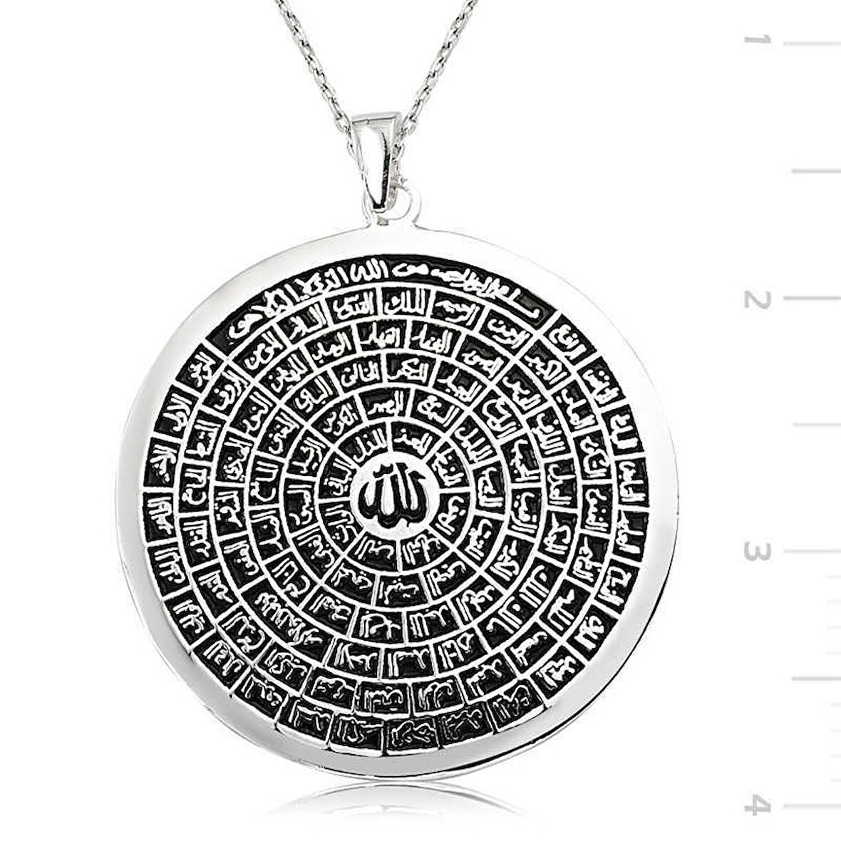 Gümüş Esmaül Hüsna Kolye