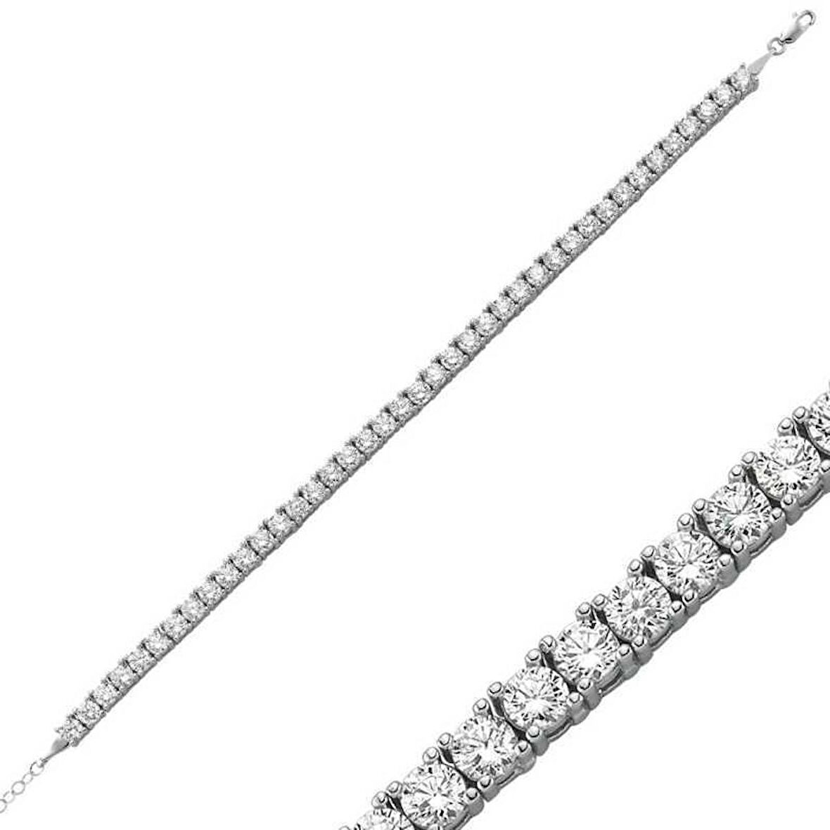 Gümüş Tırnaklı Su Yolu Kadın Bileklik