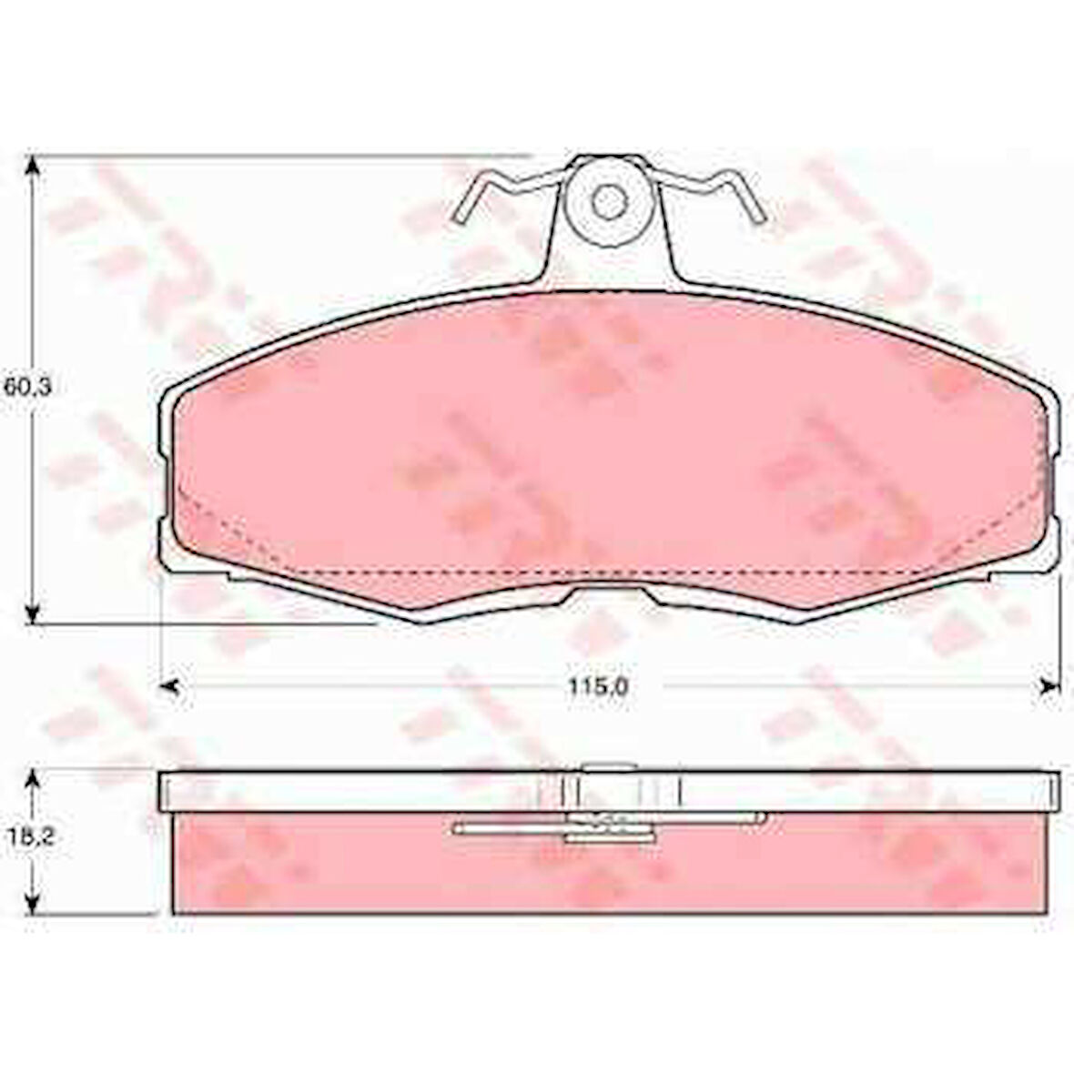 Vag On Fren Balatası Favorıt 1.3 (82>97) Felicia 1 / 2 (1.3 / 1.6 / 1.9) 94>02 Caddy II 1.6 / 1.9 96>00 - Trw Gdb473