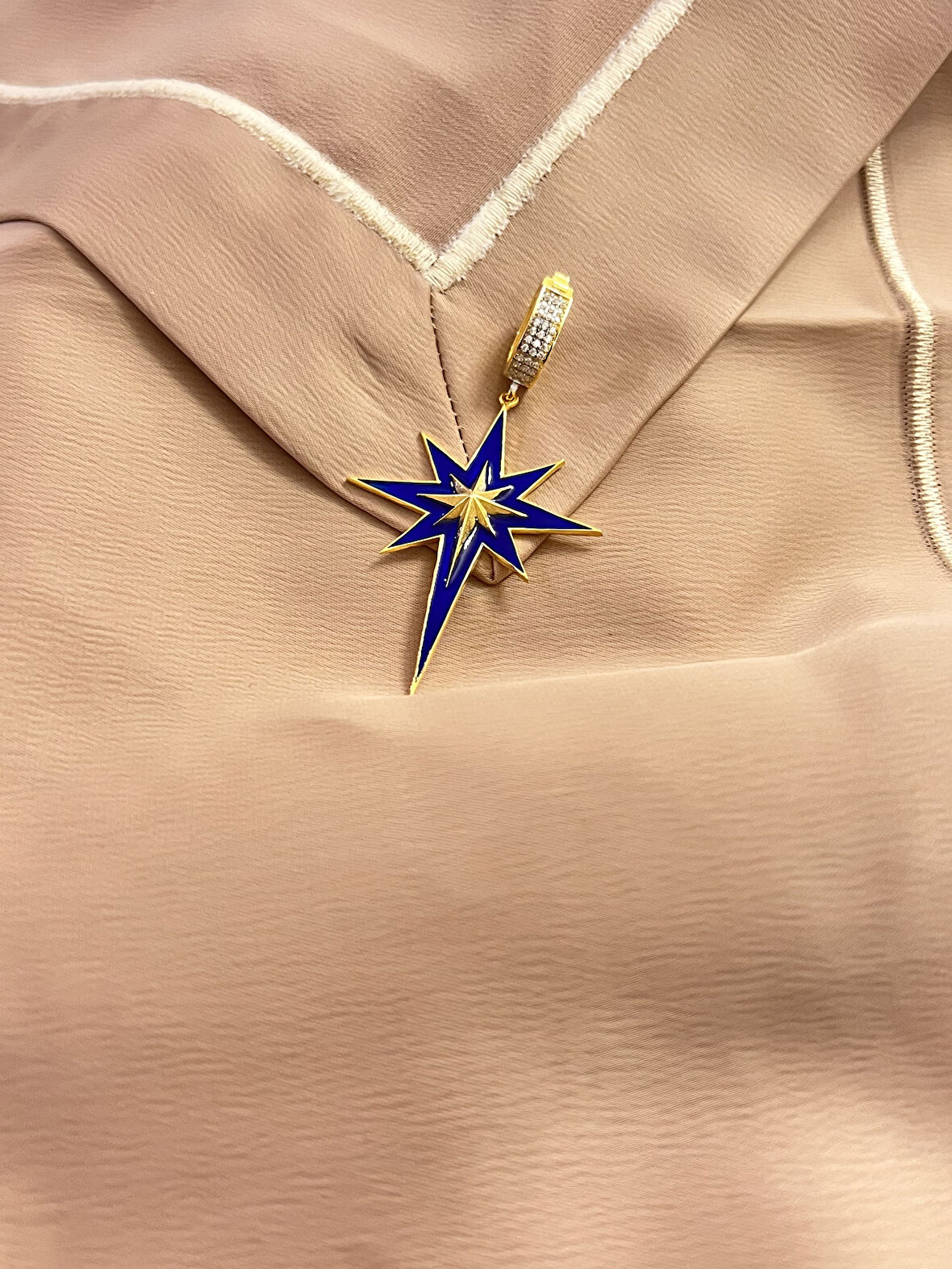 Kutup Yıldızı Model Ajda Bilezik 925 Ayar Gümüş Charm