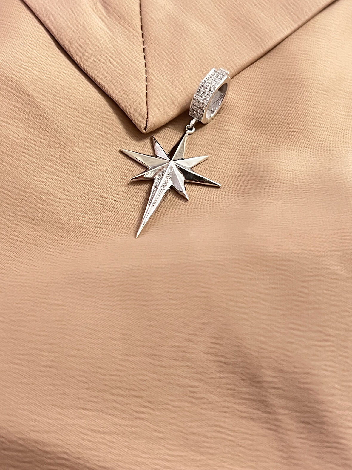Kutup Yıldızı Bilezik 925 Ayar Gümüş Charm