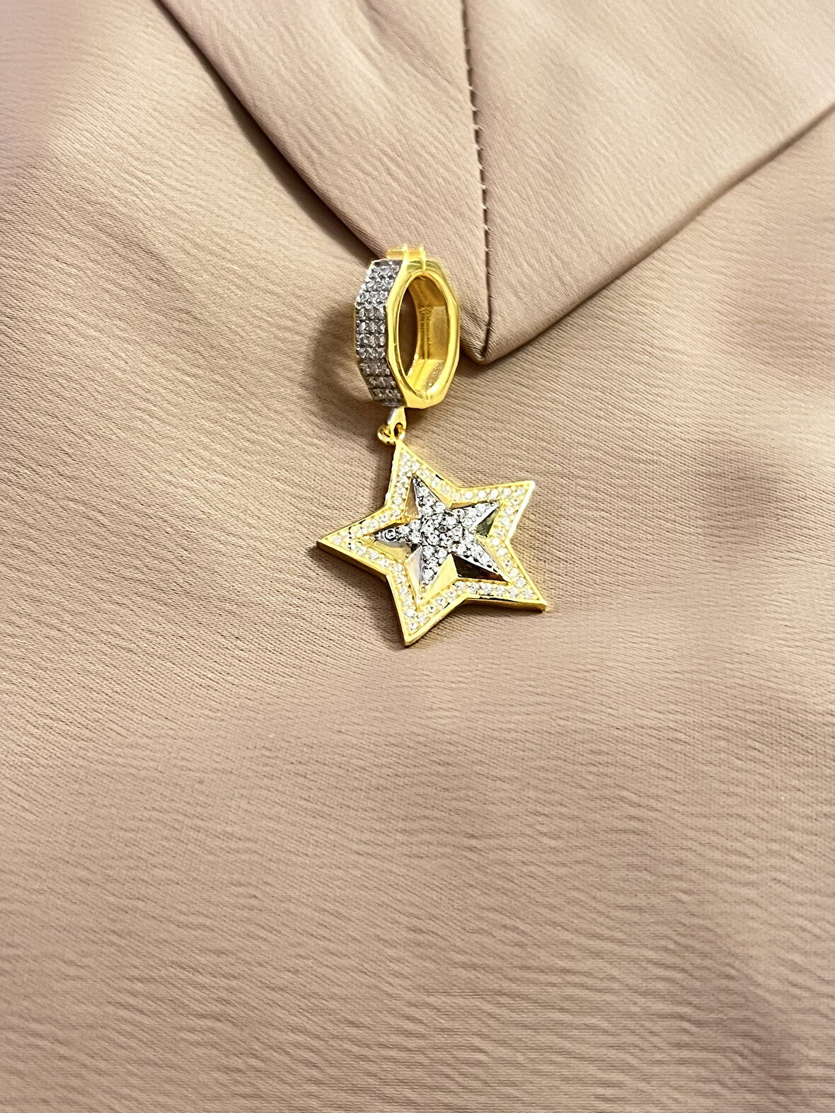 Yıldız Model Ajda Bilezik 925 Ayar Gümüş Charm