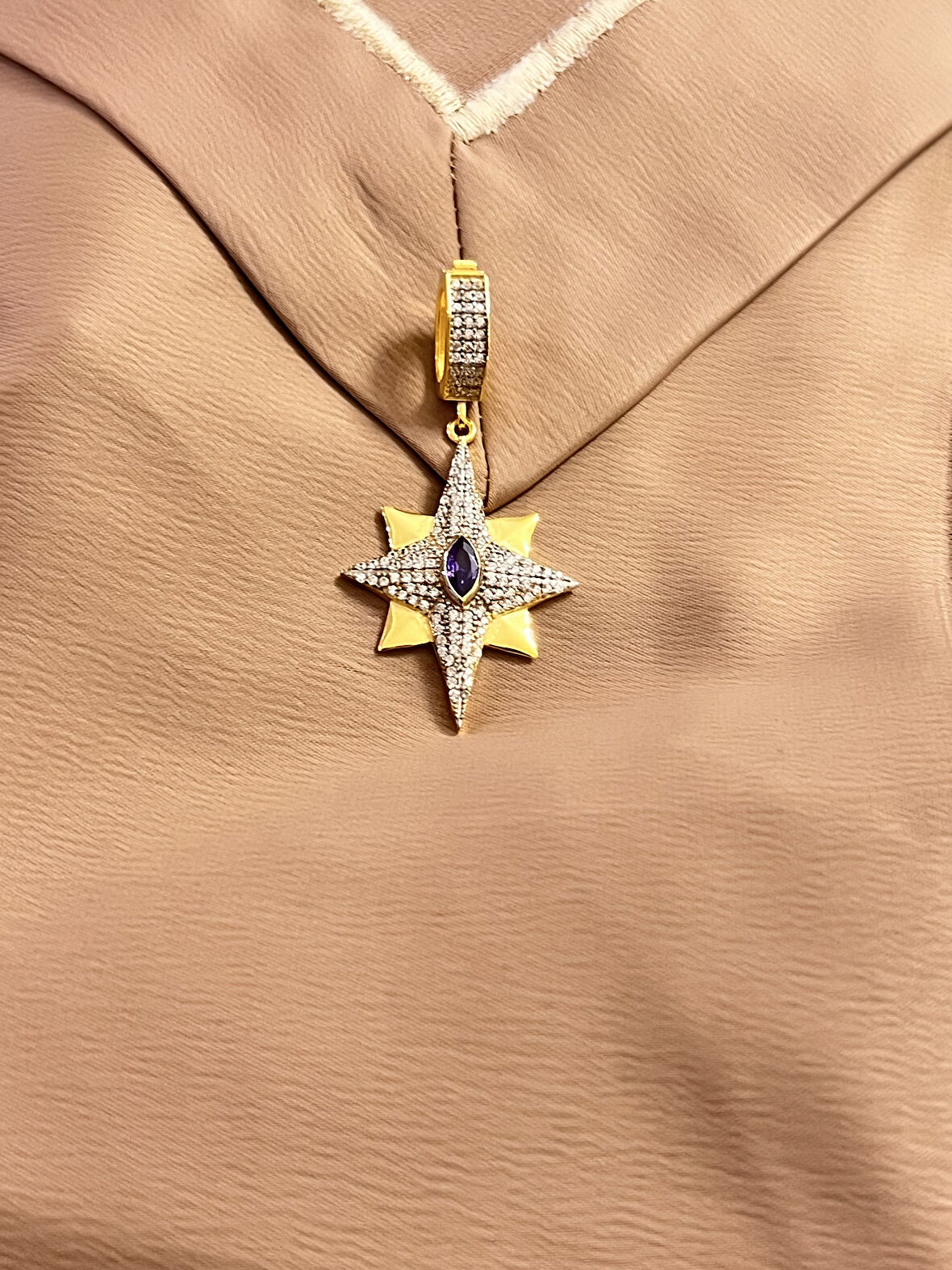 Kutup Yıldızı Bilezik 925 Ayar Gümüş Charm