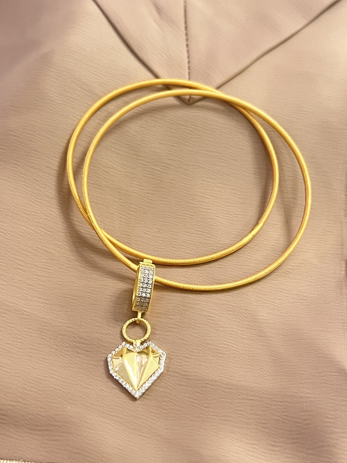 Ajda İki Adet 925 Ayar Gümüş Charm Bilezik