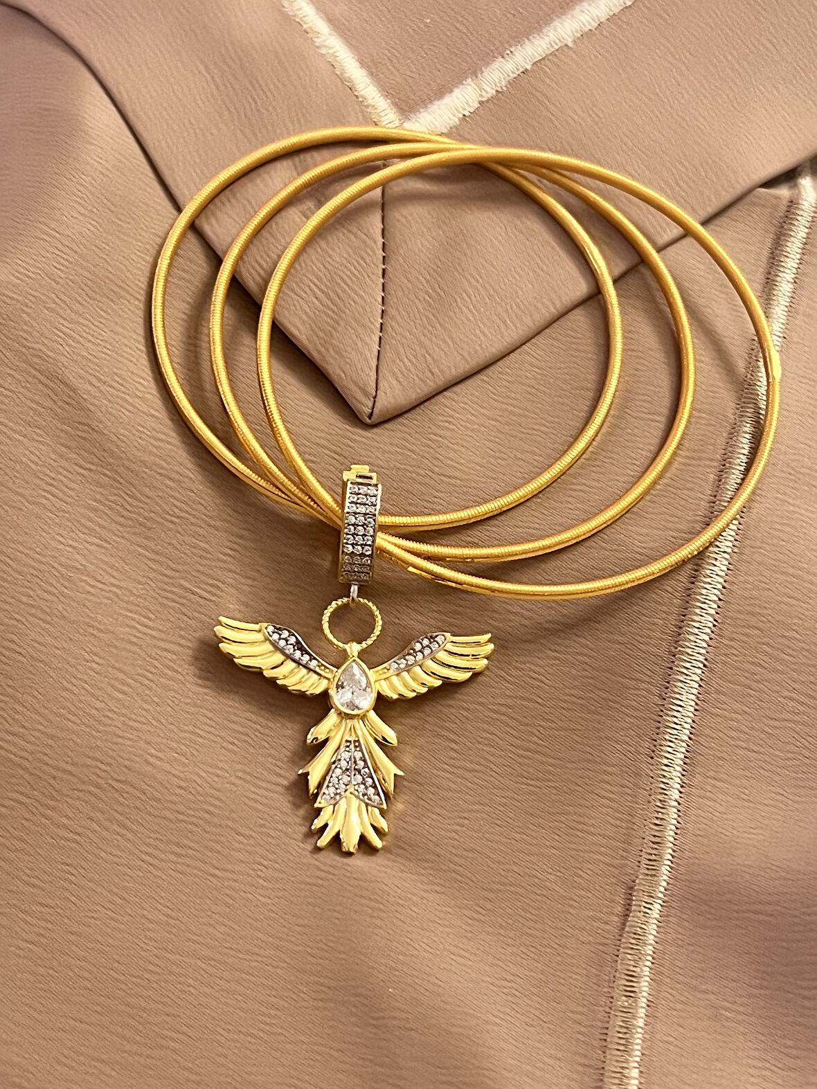 Ajda Bilezik Üç Adet 925 Ayar Gümüş Charm