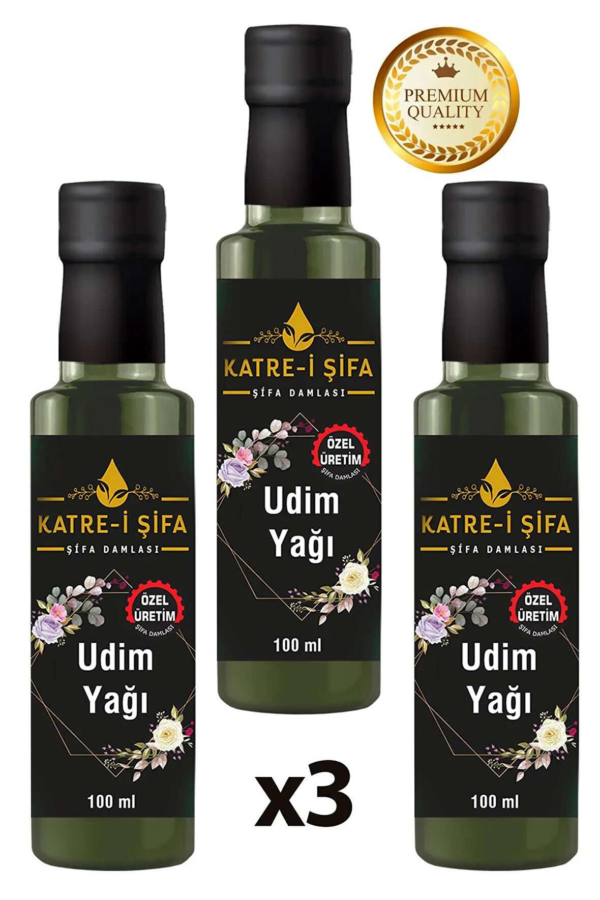 Katre-i Şifa Özel Üretim UDİM Yağı x 3 lü Ekonomik Set