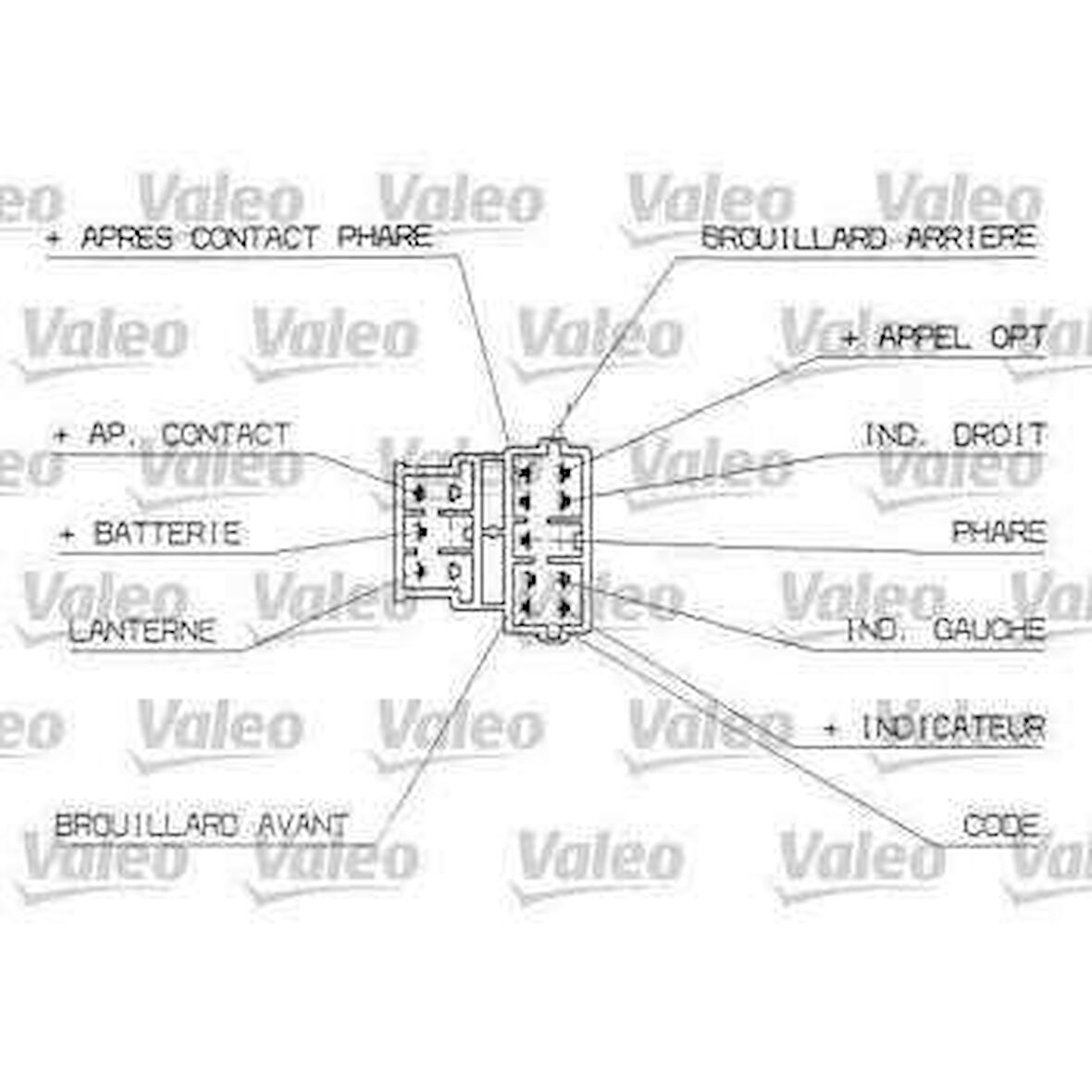 Psa Far Sinyal Ve Korna Kolu Sis Farlı Surucu Tarafı Hava Yastıklı P206 98> - Valeo 251311