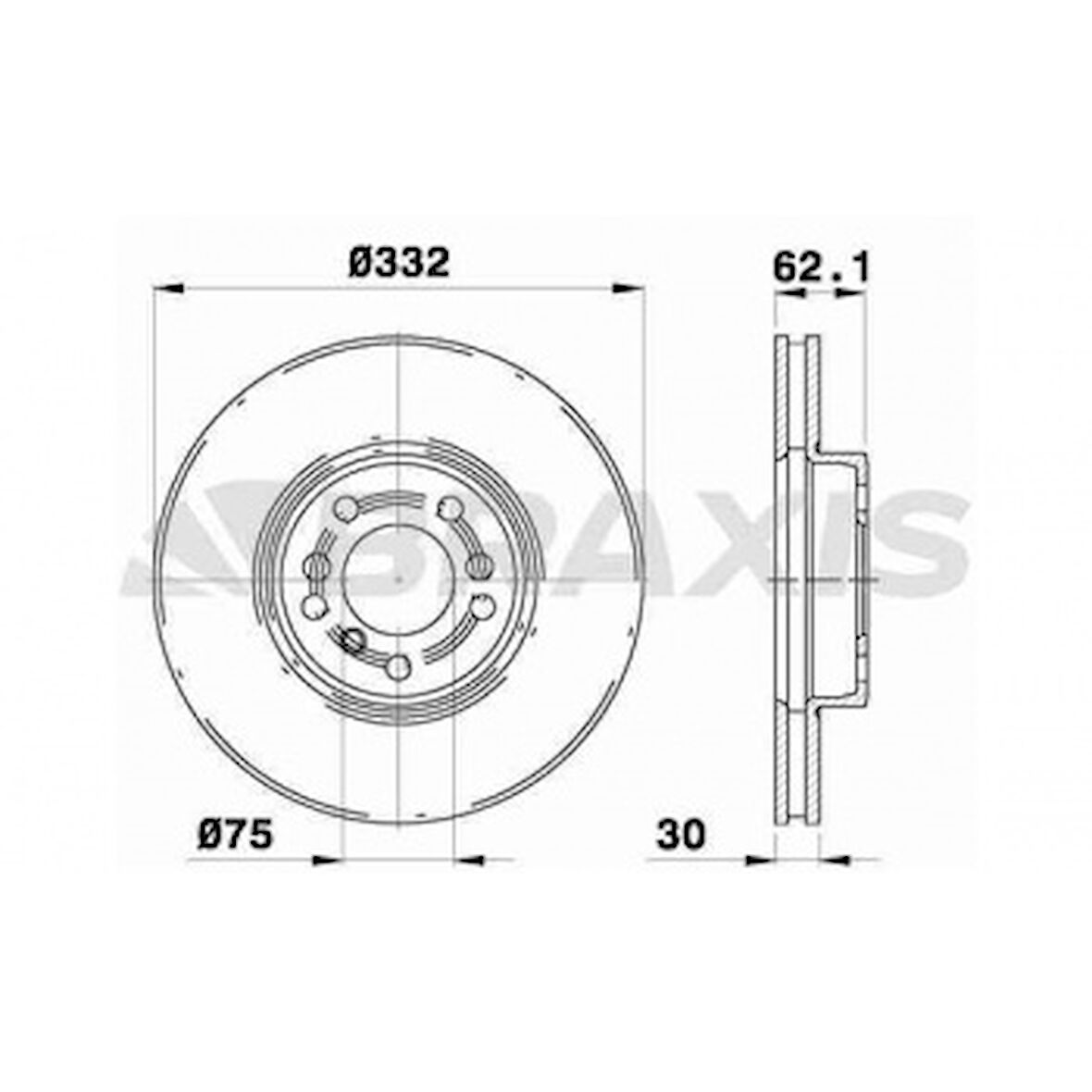 Bmw Fren Diski On Havalı Bmw  X3 E83  X5 E53 - Braxıs Ad0295