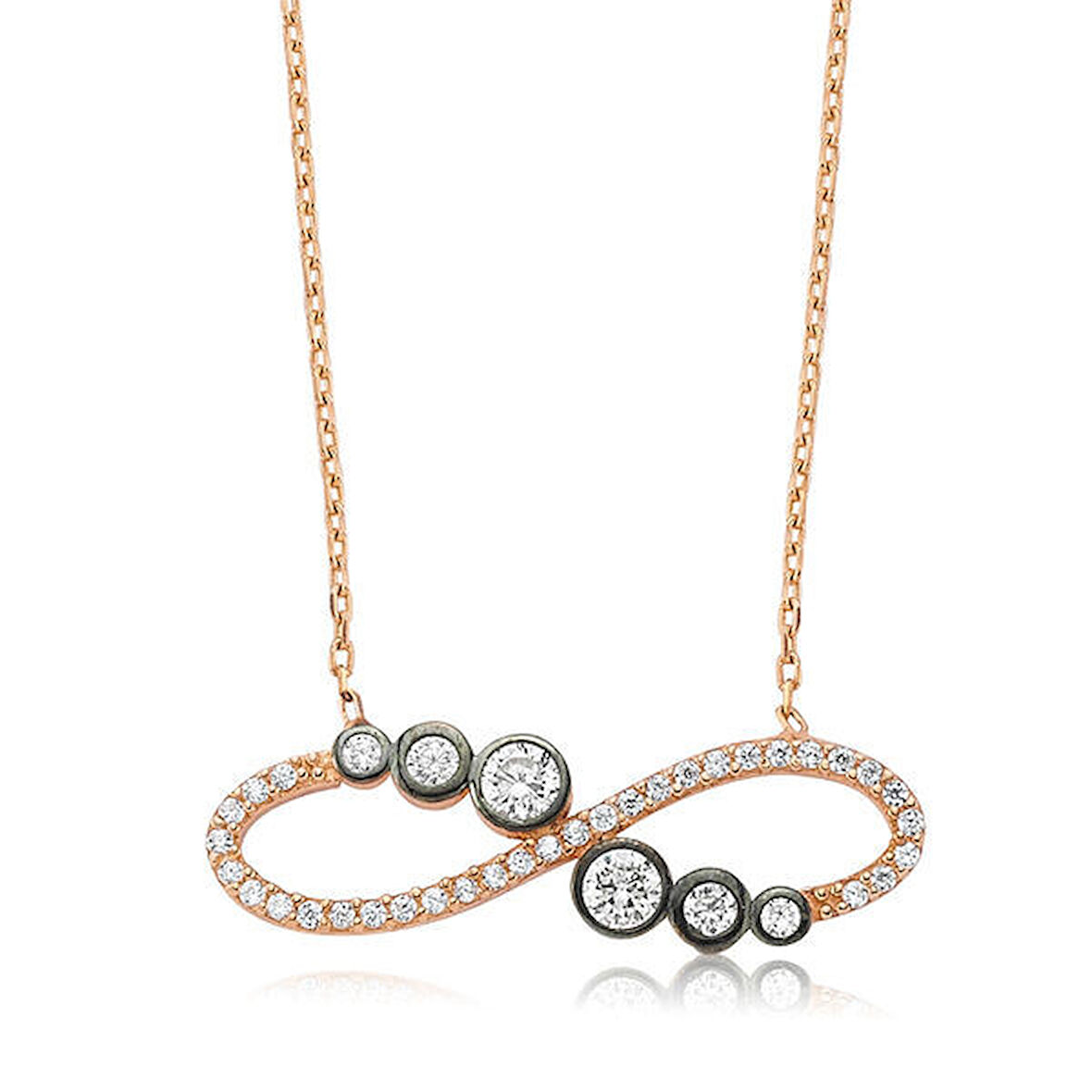 Sonsuzluk 925 Ayar Gümüş Kolye