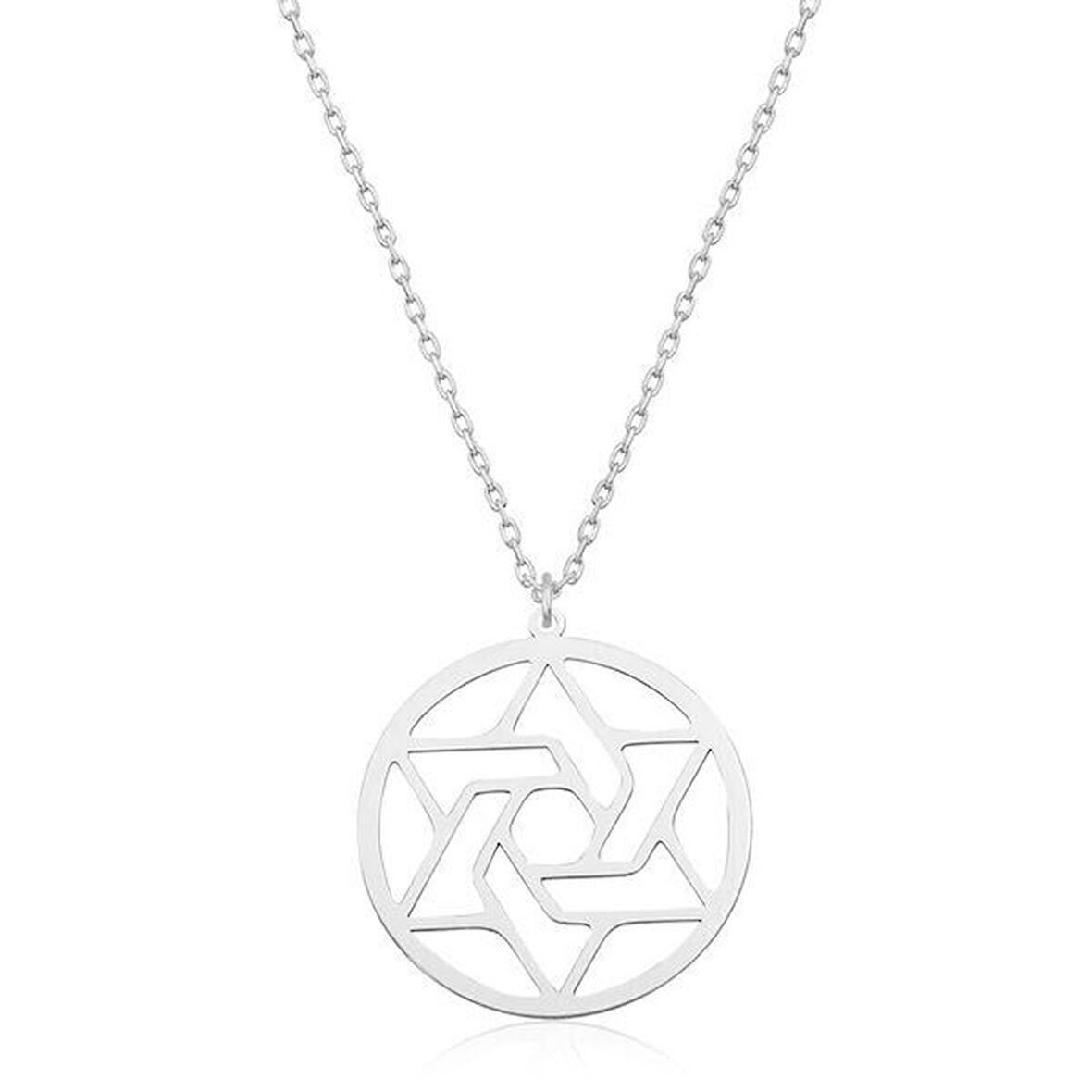 Çember 925 Ayar Gümüş Kadın Kolye