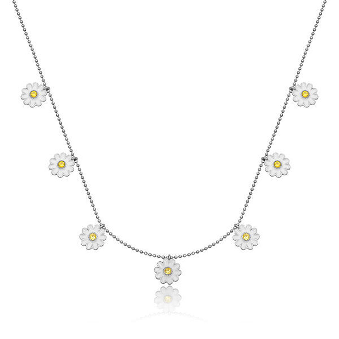 Papatya Şans Çiçek 925 Ayar Gümüş Kadın Kolye