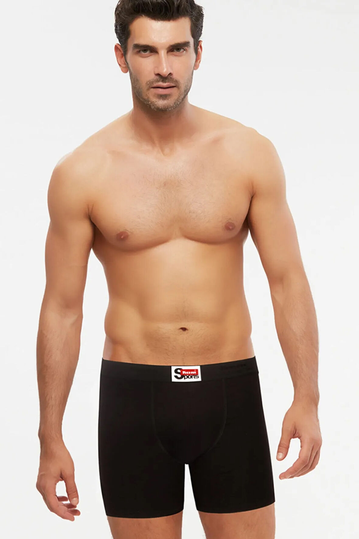 Sıyah Arsenal Pamuklu 2 Li Erkek Boxer