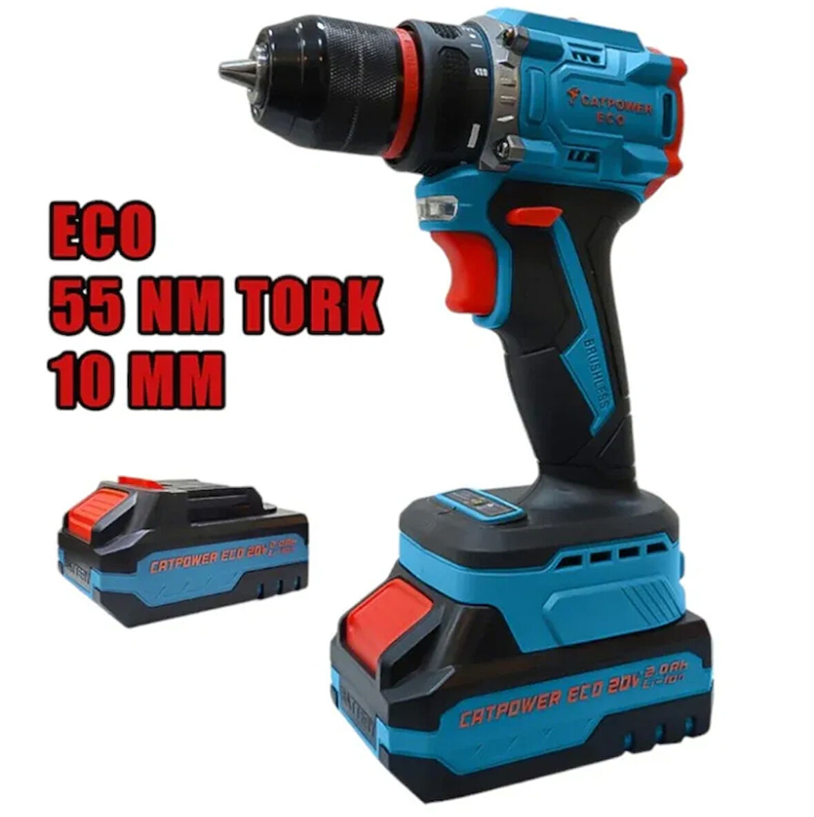 Catpower 1010 Kömürsüz Akülü Vidalama Li-ion (SET) 10 MM 20V 2.0 Ah
