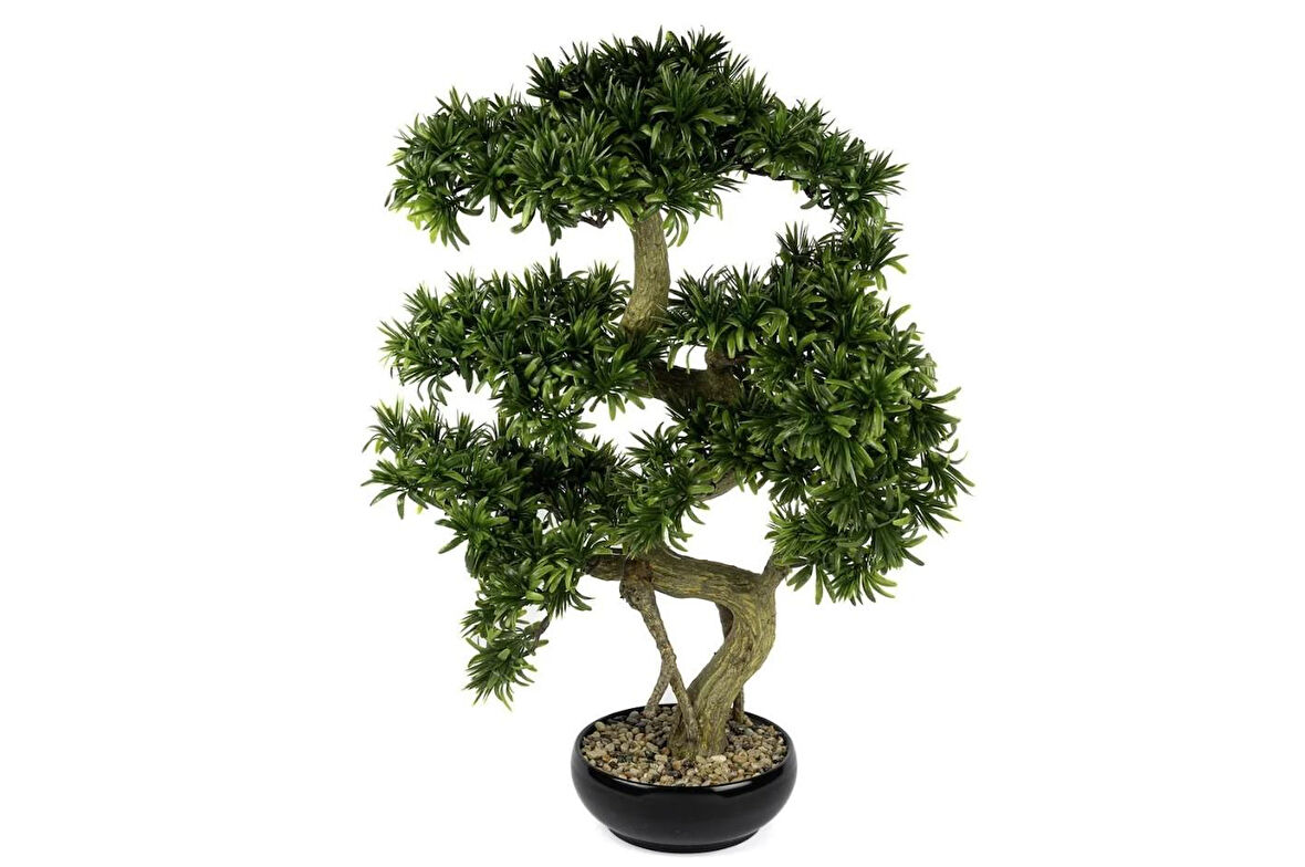 Mikasa Moor Podocarpus Yapay Bonsai Ağacı 56x66 cm