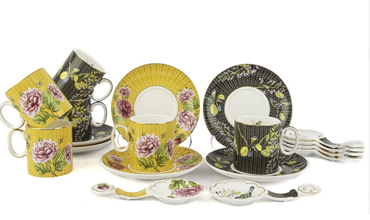 Mikasa Moor Karen 6lı Kahve Fincanı Seti 18 Parça 100cc P362.838913