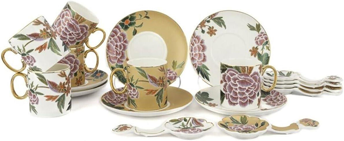 Mikasa Moor Lienna 6 lı Kahve Fincan Seti 18 Parça  