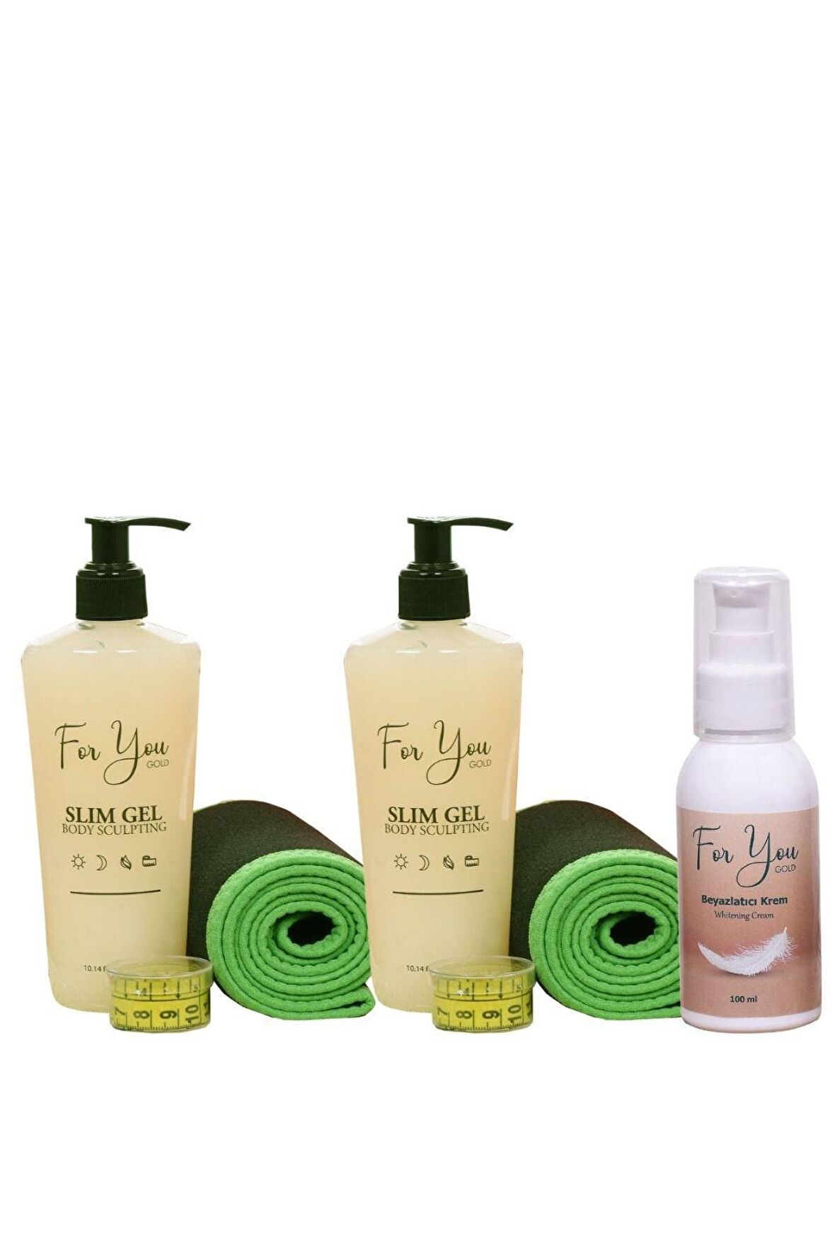 For You Gold Çatlak Jel 2x250 ml & Beyazlatıcı Krem 100 ml
