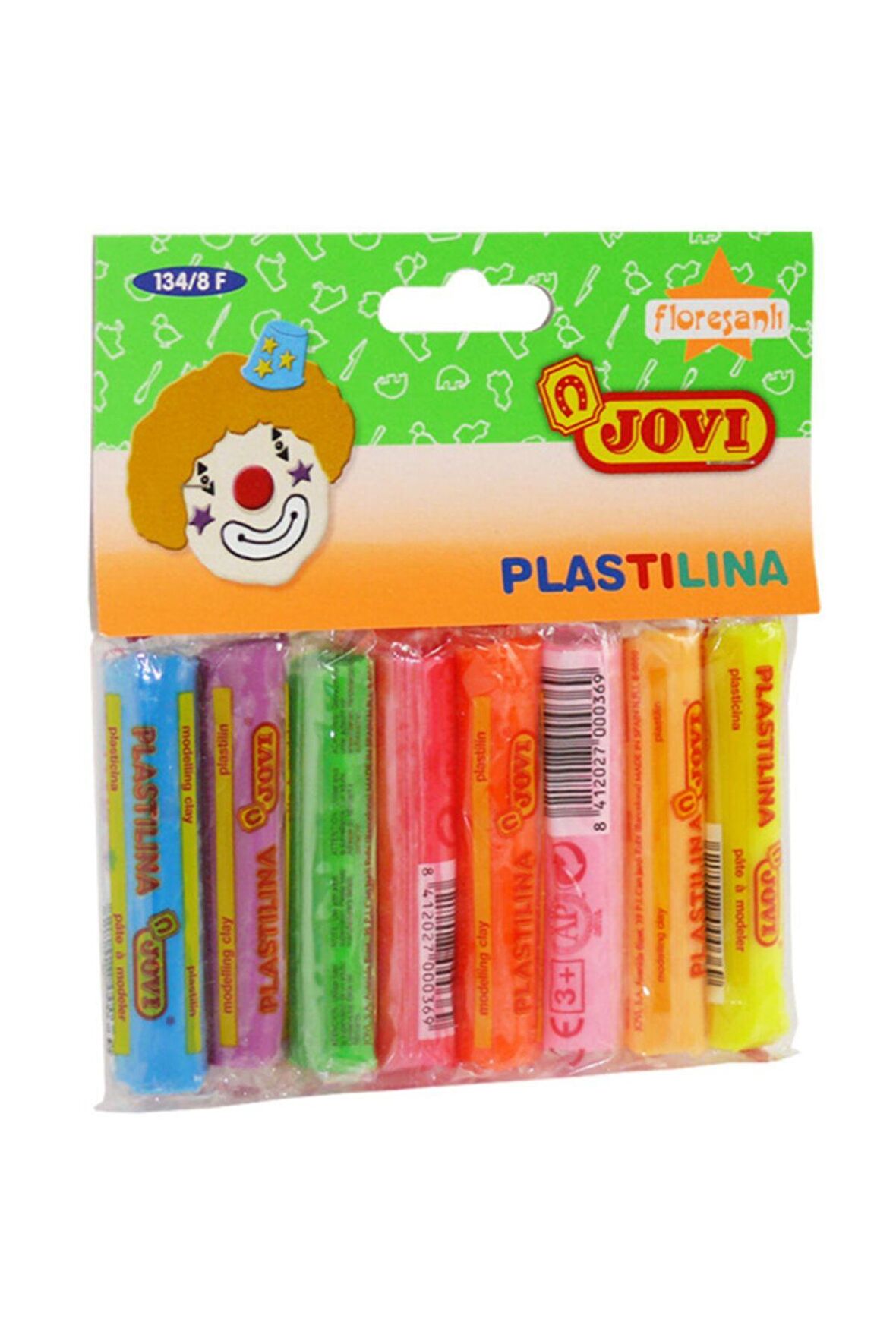 Neon Plastilina Kurumayan Fosforlu Oyun Hamuru 8 Renk Stick