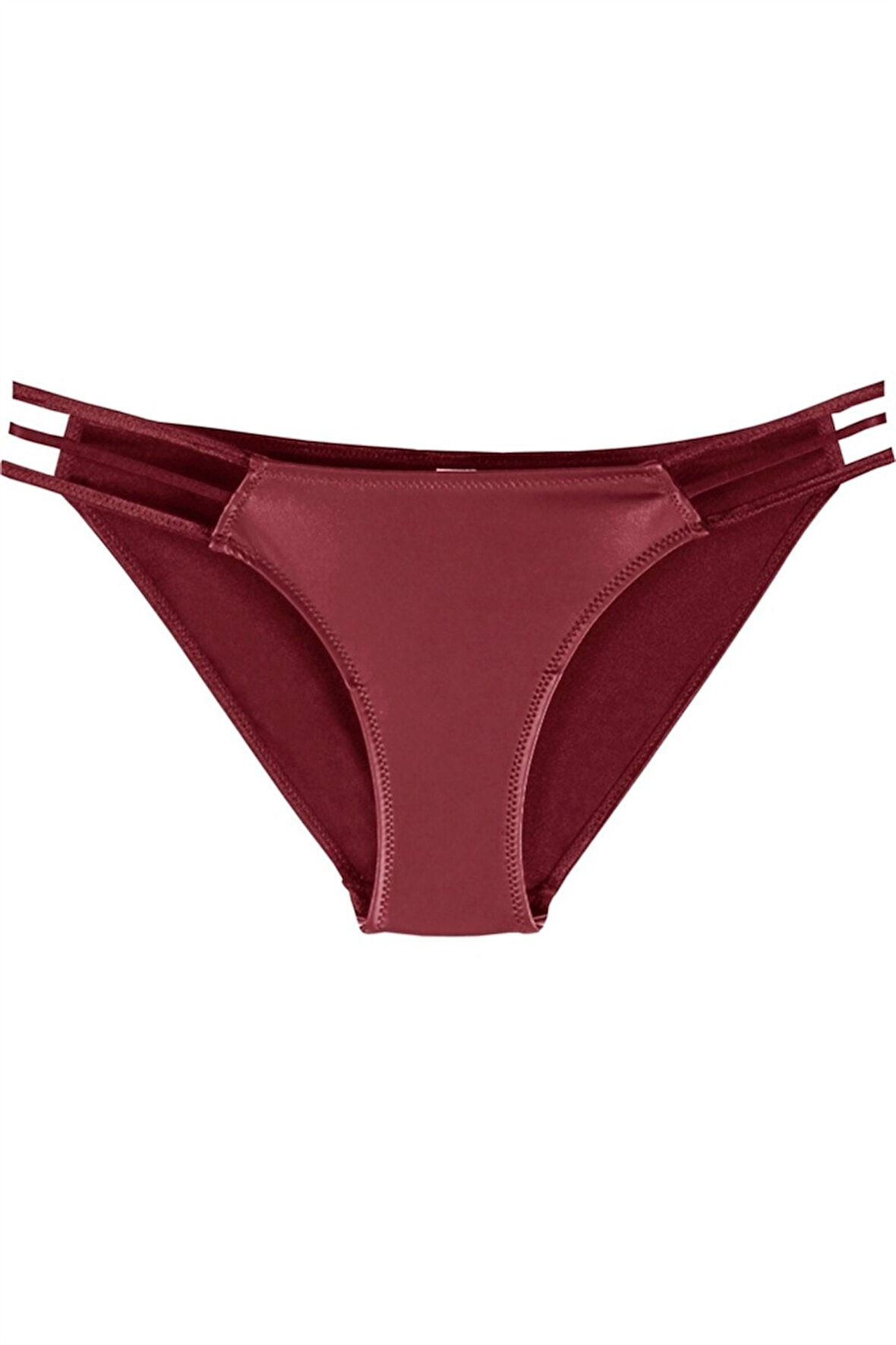 Deri Kumaşlı İki İp Kenarlı Normal Külot