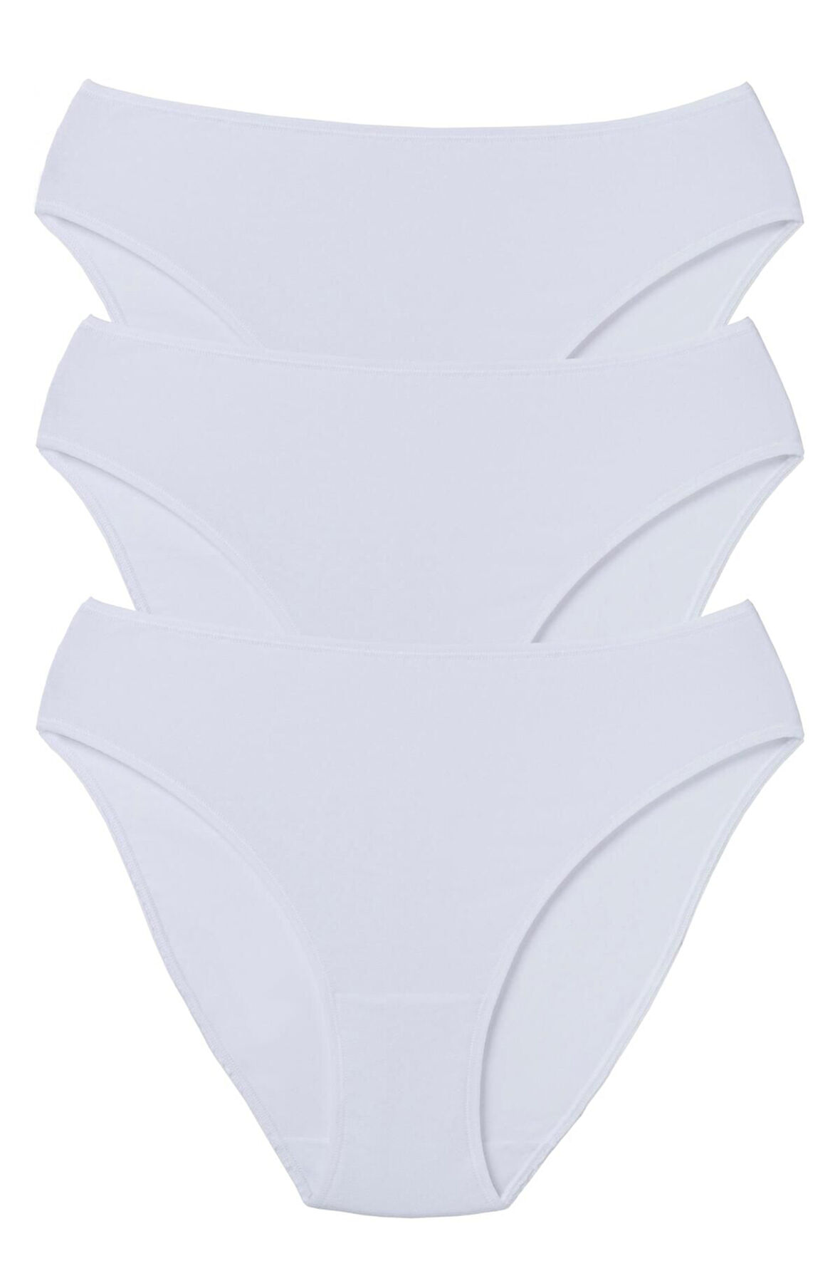 Penye Kumaşlı Yüksek Belli 3 Lü Paket Normal Külot