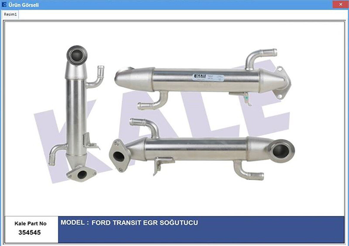 Ford Egr Sogutucu Transıt V184 01>06 - Kale 354545