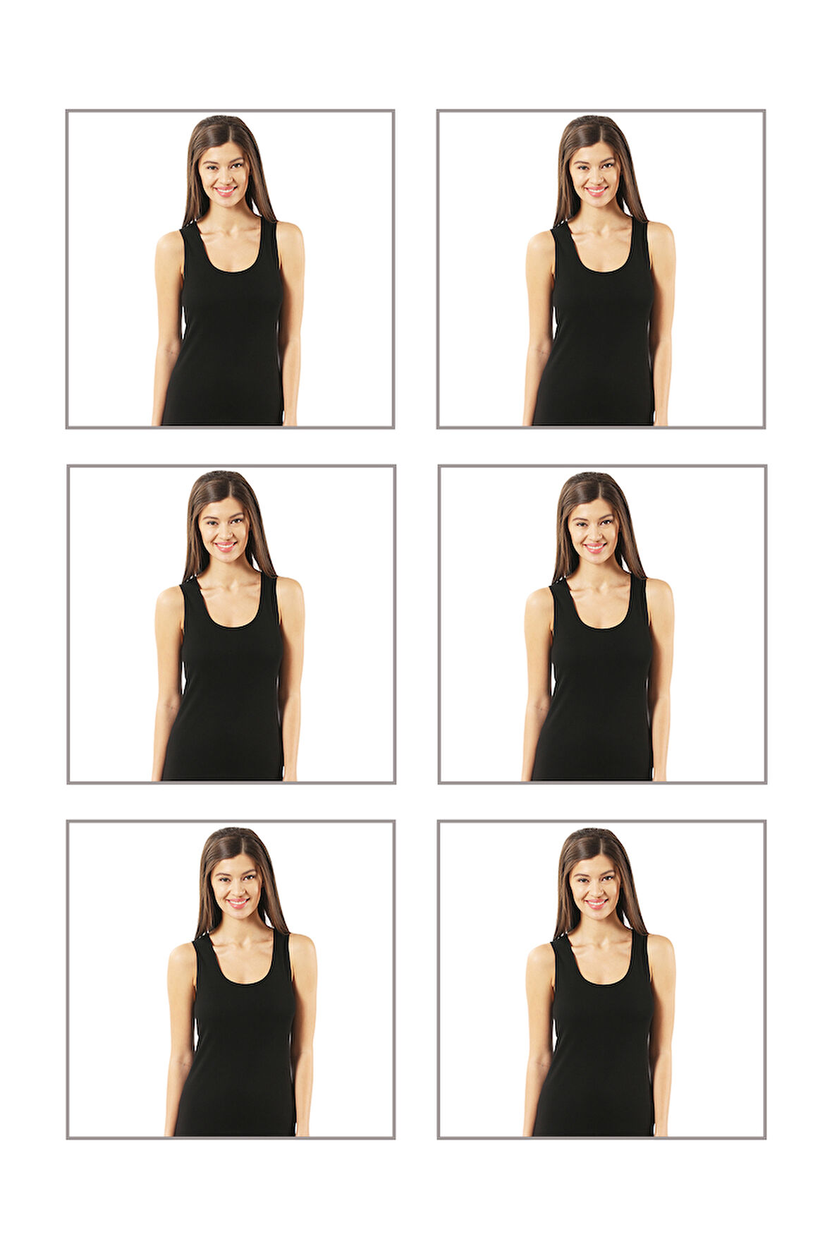 Özkan 23320 6'lı Paket Kadın Pamuklu Likralı Süprem Esnek Rahat Kalın Askılı Atlet