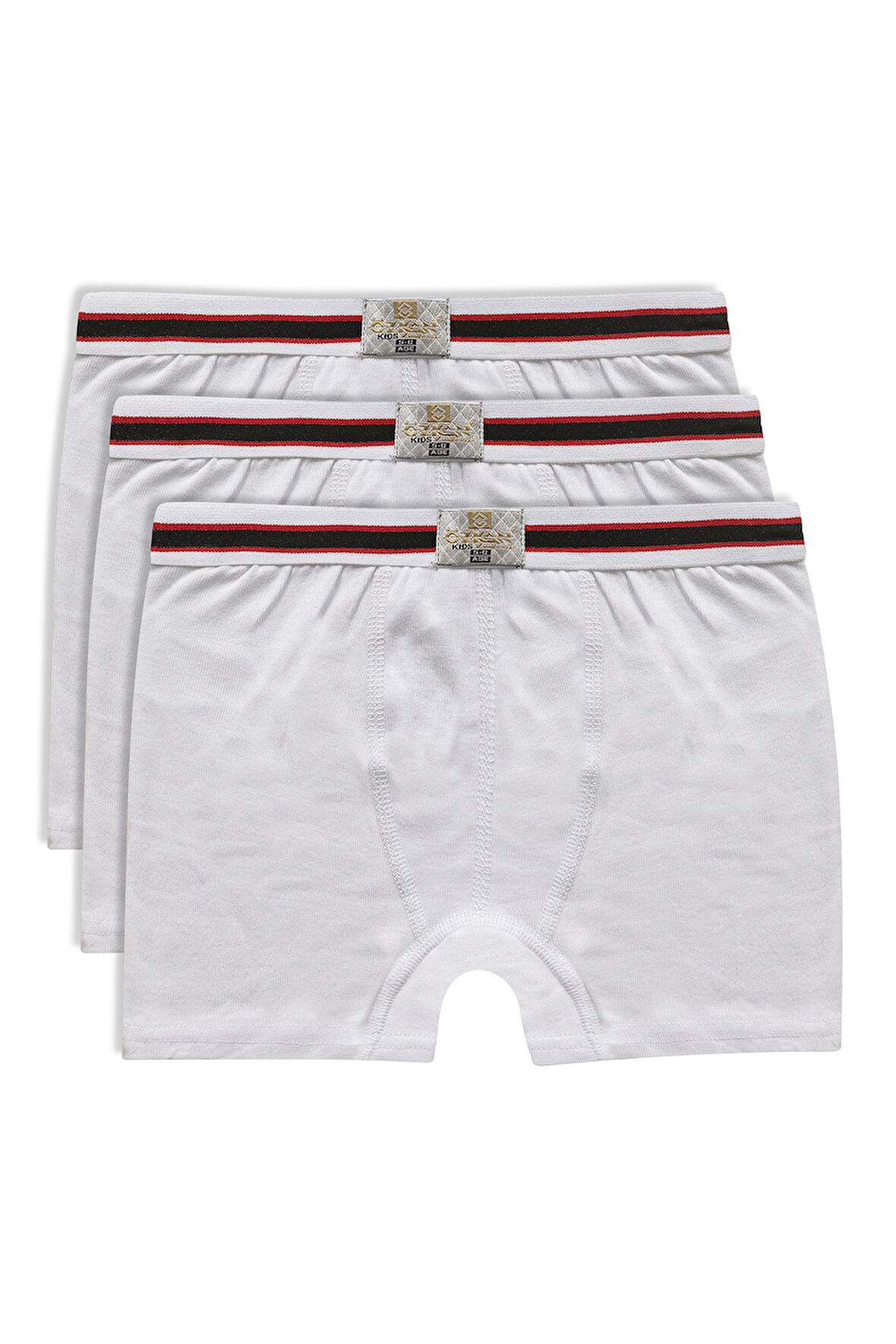 Özkan 0711 3'lü Paket Erkek Çocuk %100 Pamuklu Esnek Yumuşak Boxer Şort