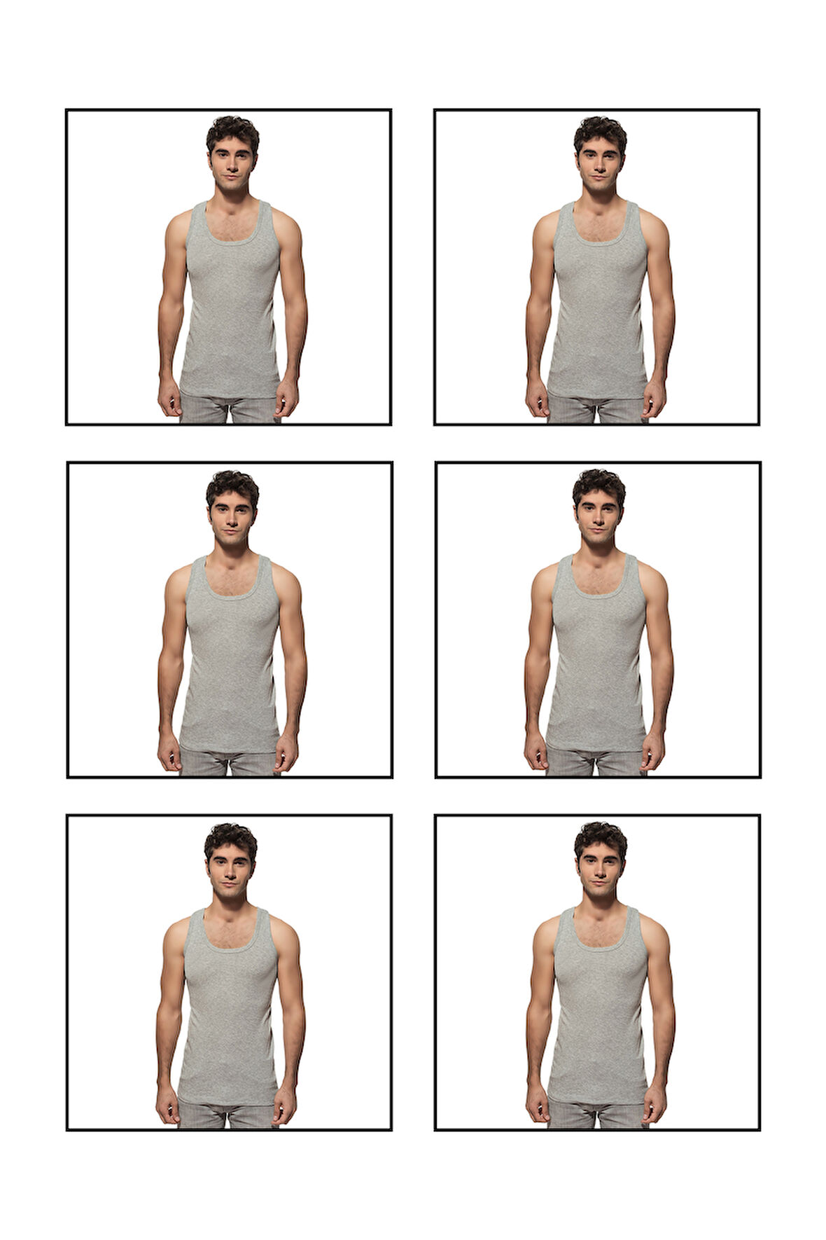 Özkan 0113 6'lı Paket Erkek Çocuk Ribana %100 Pamuklu Garson Boy Esnek Rahat Kalın Askılı Atlet