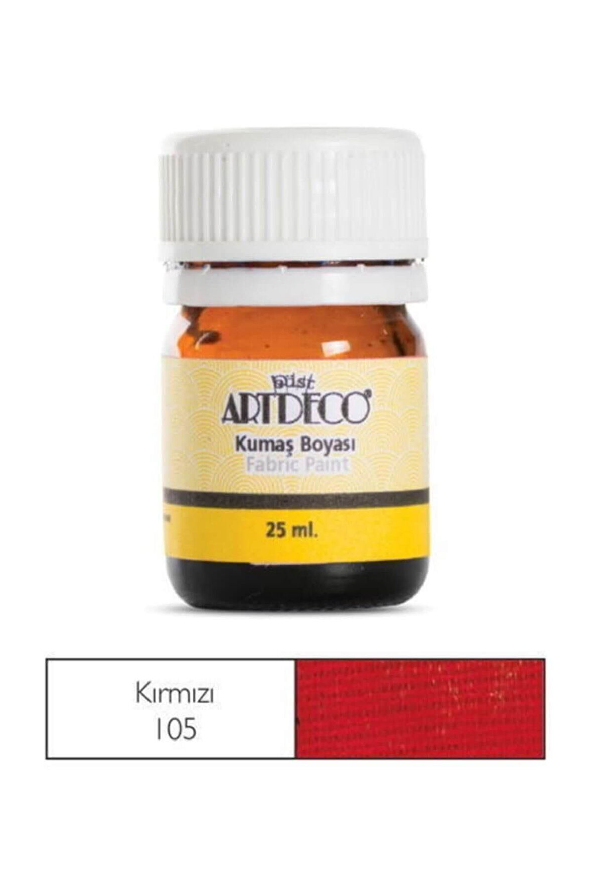 KUMAŞ BOYASI KIRMIZI 25 ML