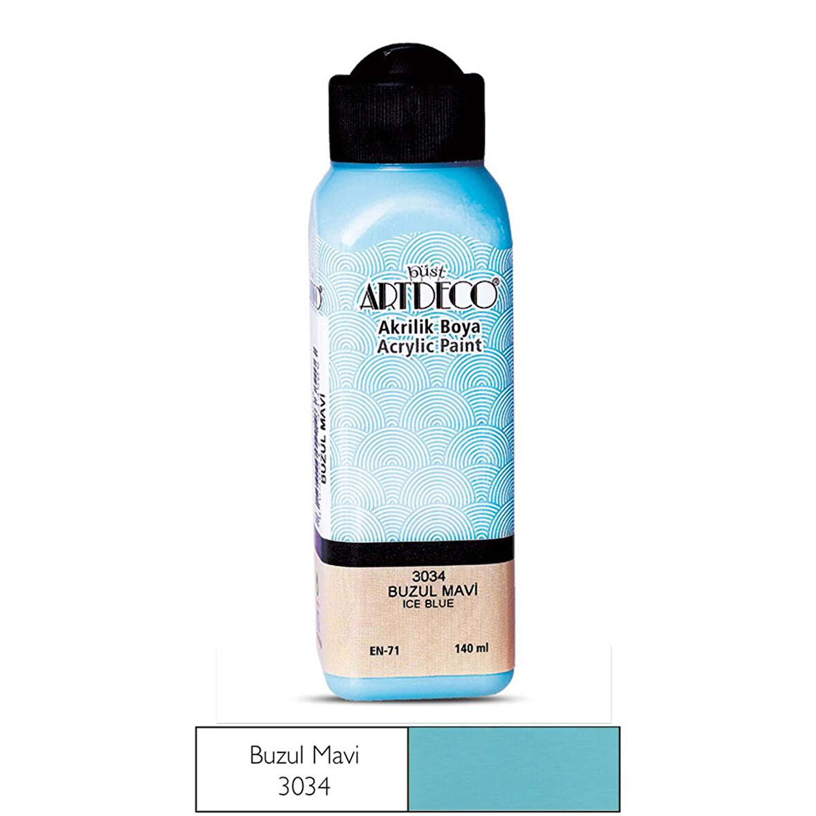 Artdeco Akrilik Boya 140 ml Buzul Mavi - 4 adet