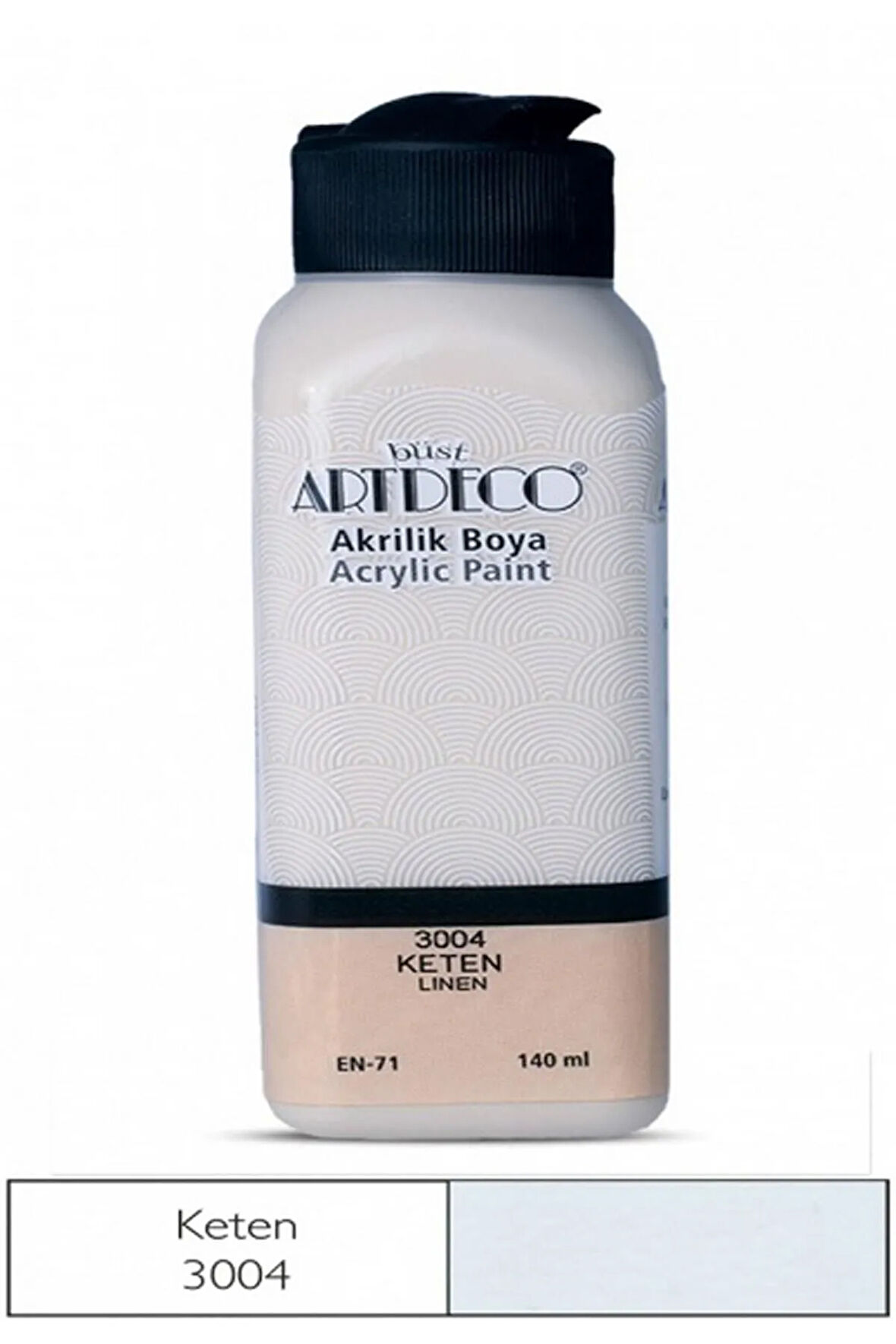 Akrilik Boya 140 ml. Şişe Keten Rengi Renk Kodu: 3004