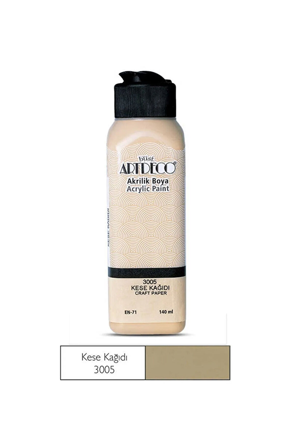 Akrilik Boya 140 Ml. Şişe Kese Kağıdı Rengi Renk Kodu: 3005